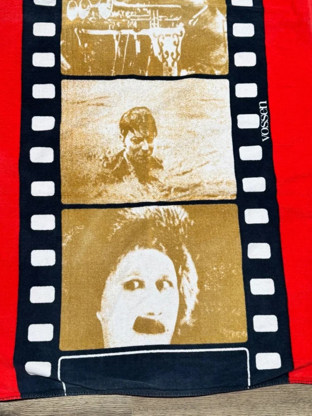 Vintage Vossen International Germany Towel Silent Film Strip 60x29 1970’s